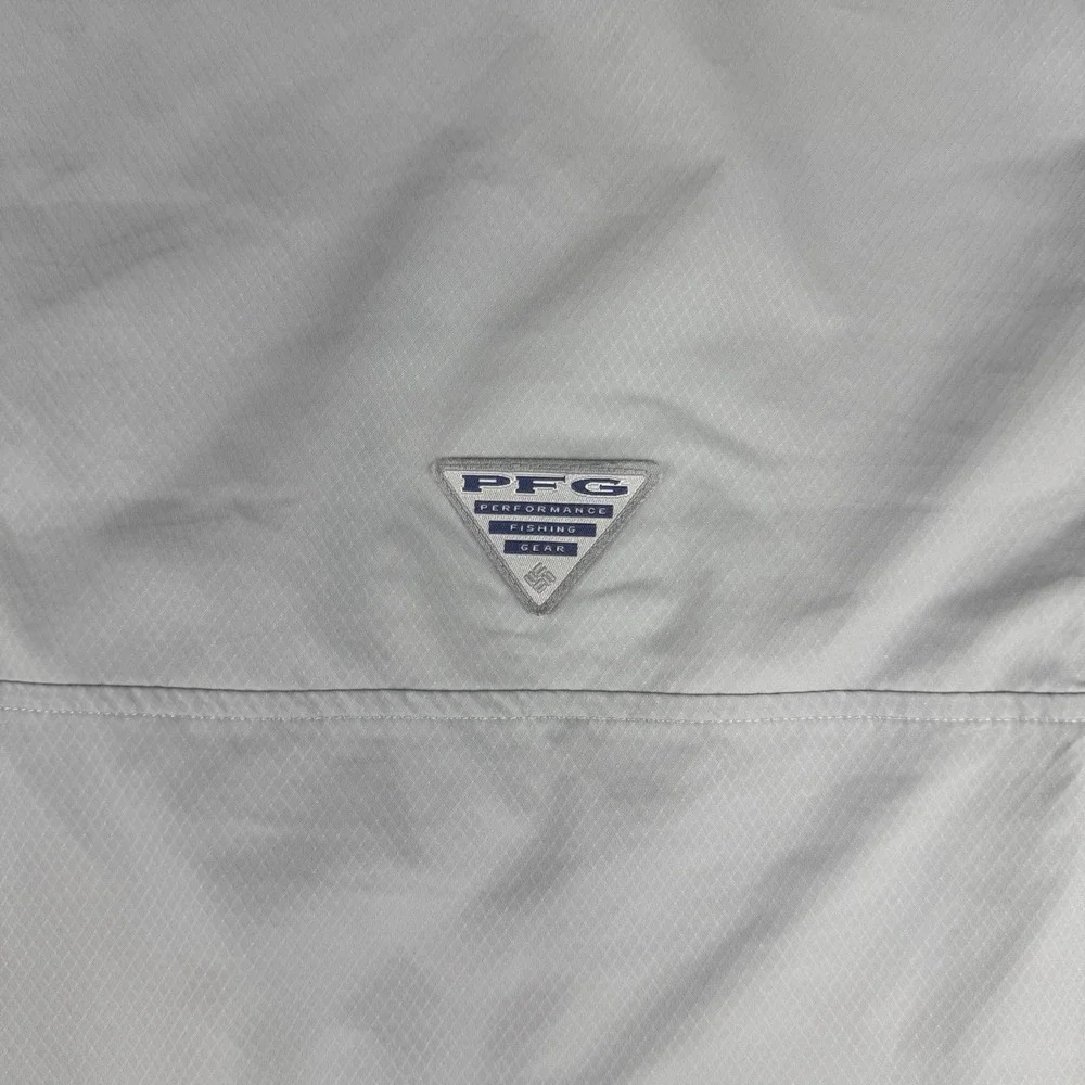 Columbia PFG Shirt Mens Medium Gray Omni-Shade Performance Fishing Tulane